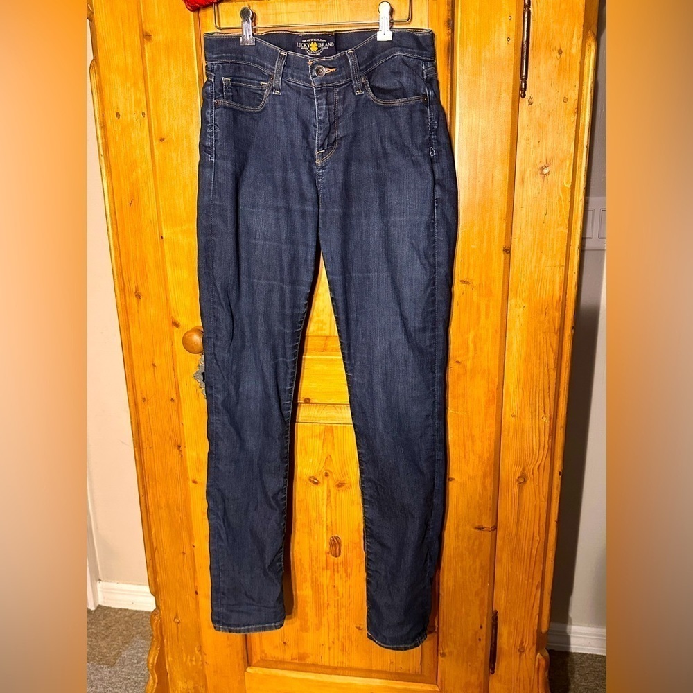 Lucky Sofia Skinny Dark Denim Jeans Size 8/29  & 40” Length